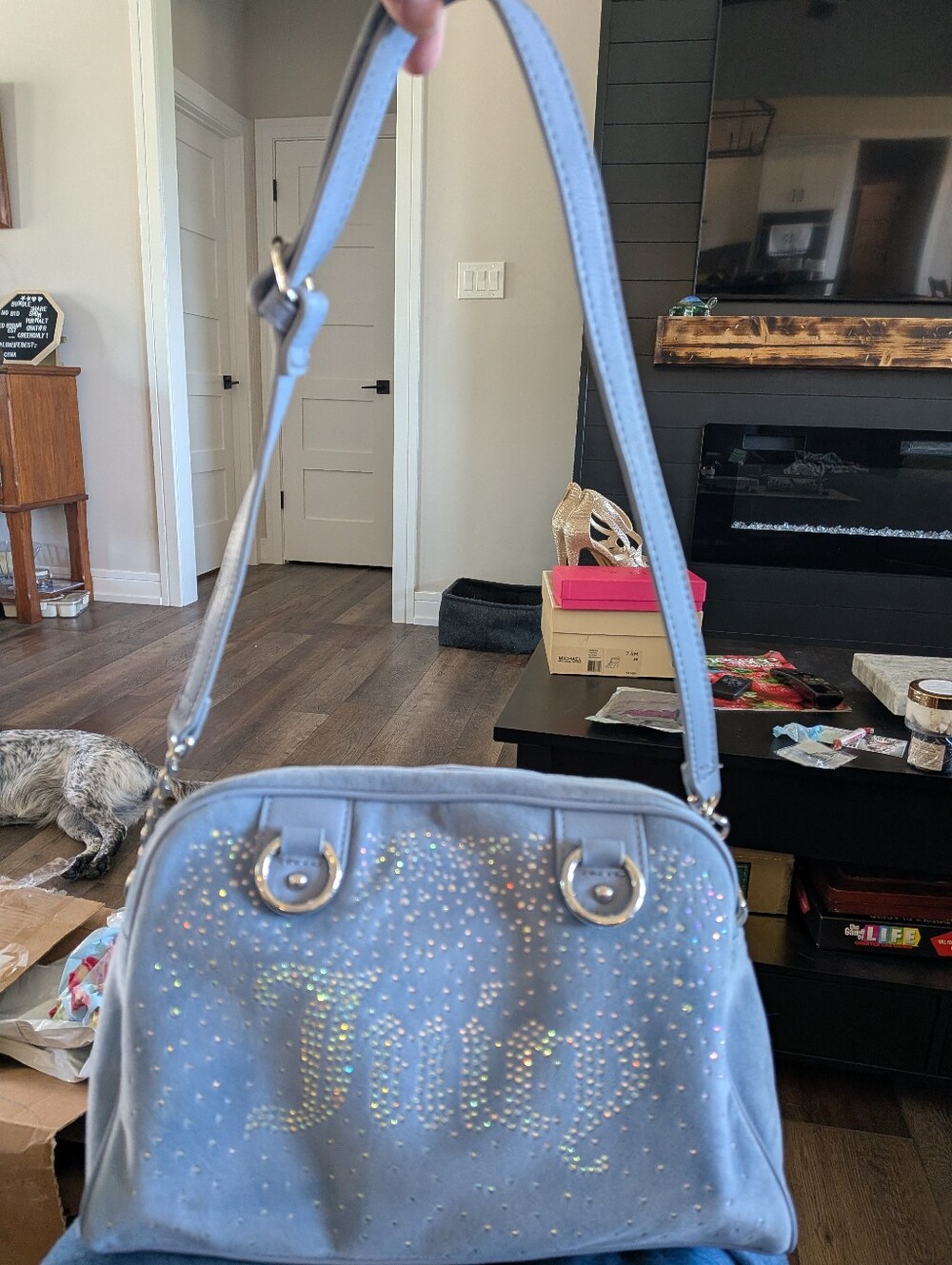 Juicy Couture LET IT SHINE Bowling Bag Veloure Nwot